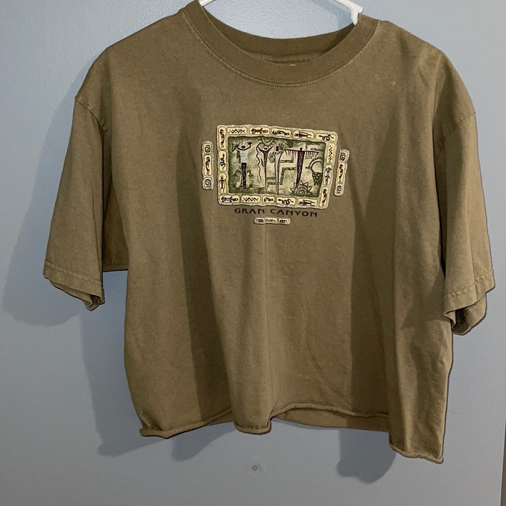 Army Green Thrifted shirt